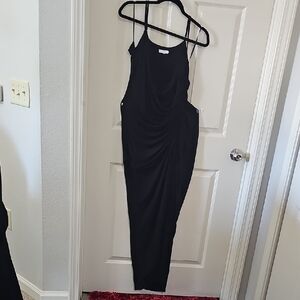 Good American Black Asymmetrical Dress